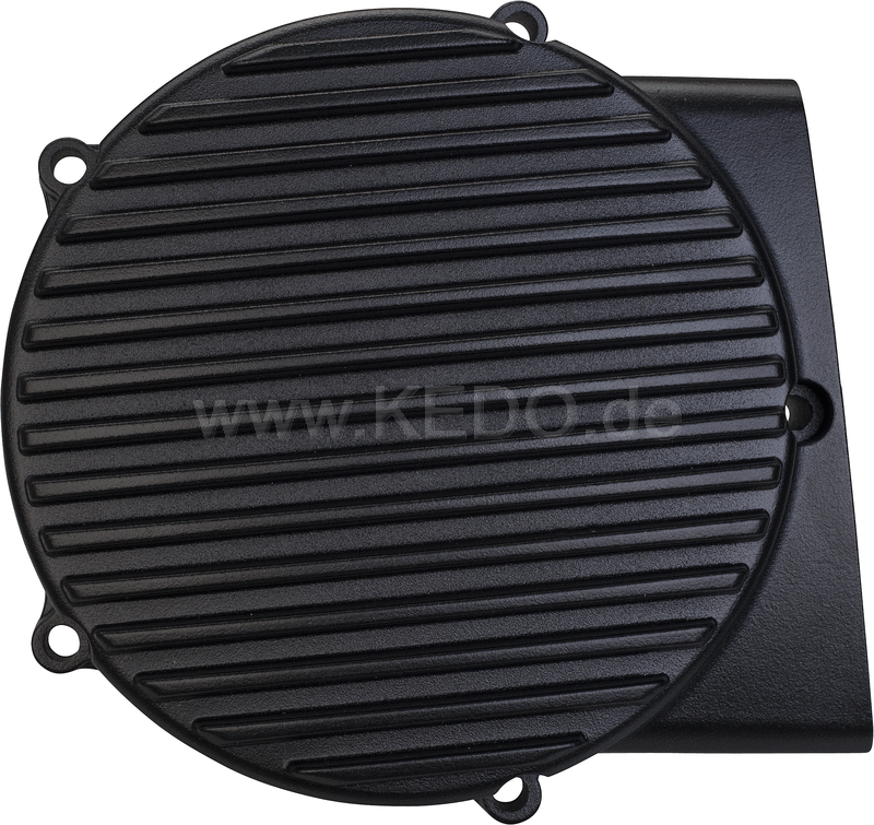 Kedo ViRace' Generator Cover with Cooling Fins  Aluminum  Black Coated | 50639S