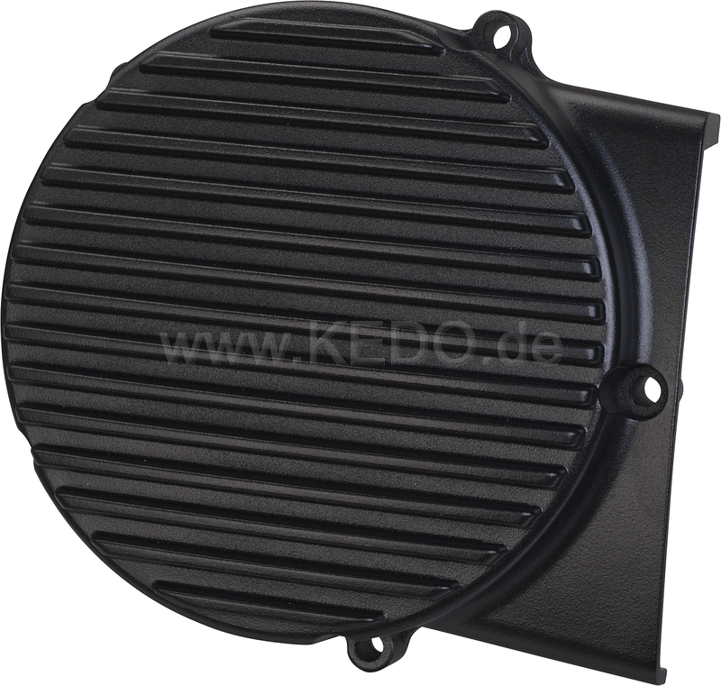 Kedo ViRace' Generator Cover with Cooling Fins  Aluminum  Black Coated | 50639S