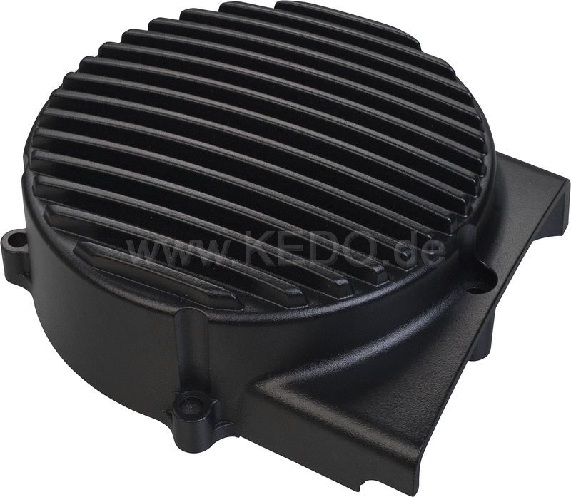 Kedo ViRace' Generator Cover with Cooling Fins  Aluminum  Black Coated | 50639S