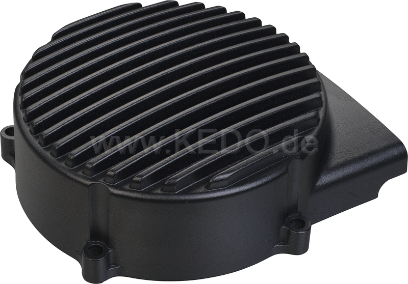 Kedo ViRace' Generator Cover with Cooling Fins  Aluminum  Black Coated | 50639S