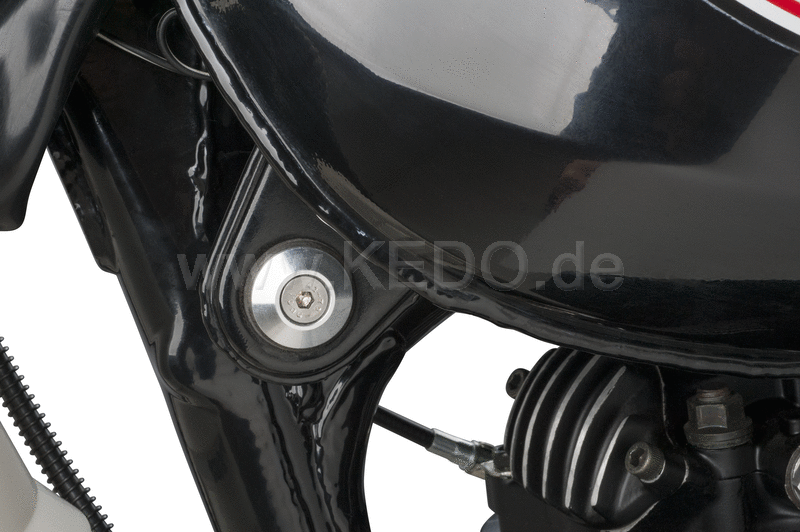 Kedo Aluminum Fuel Tank Mounting Kit  suitable for steel- and aluminum fuel tank  comes with Both Allen screws and internal hexalobular screws | 50683