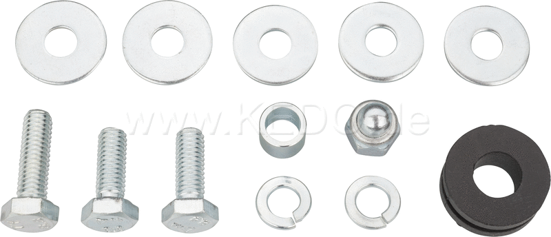 Kedo Mounting Set TT500 Rear Fender  complete (13 pcs  to mount E.G. art 50 718th.) | 50751