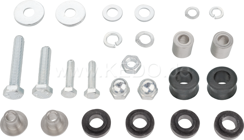 Kedo Mounting Set for Rear fender  complete (25 pcs  for mounting type 50051  incl manual...) | 50754