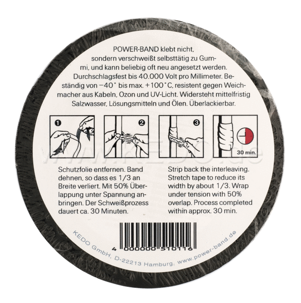 Kedo Power-tape 10m / 19mm  Black | 51011