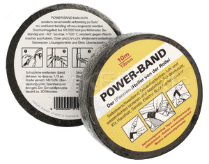 Kedo Power-tape 10m / 19mm  Black  Set of 2 | 51012