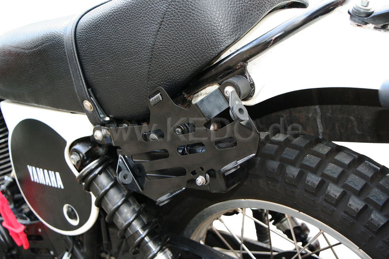 Kedo rack for spare jerrycan  stainless steel black powder coated  including mounting material  WITHOUT jerrycan (Bag 50072R can be mounted OPTIONALLY). | 60030
