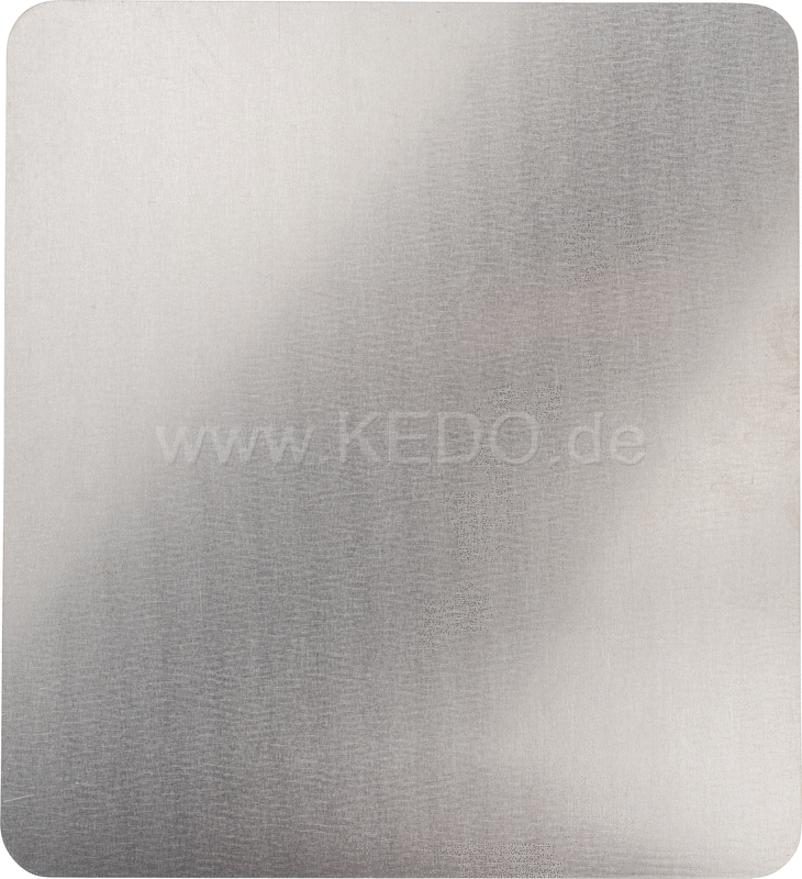 Kedo License Plate Reinforcement Plate for (old) motorcycle license plate 22x20cm  aluminum 2mm  rounded corners | 60219