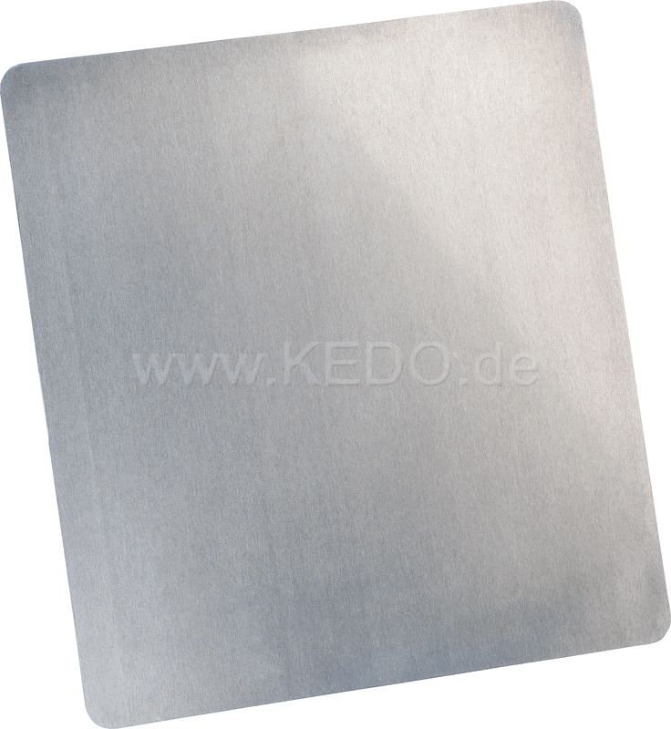 Kedo License Plate Reinforcement Plate for (old) motorcycle license plate 22x20cm  aluminum 2mm  rounded corners | 60219