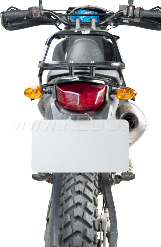 Kedo License Plate Reinforcement Plate  aluminum raw  dimensions approx. 240x130x2  DIY (undrilled) for individual mounting | 60237