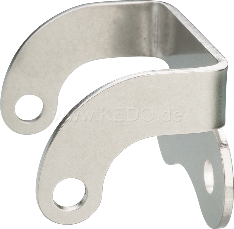 Kedo Bracket for Auxiliary / fog lamp item 40520 (e-approved)  mounting on lower yoke  stainless steel | 60333