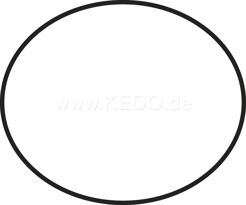 Kedo Start Number Plate Sticker White  black border  1 piece  suitable for DIY start number plate item 30069  dimensions approx. 285x238mm | 60410