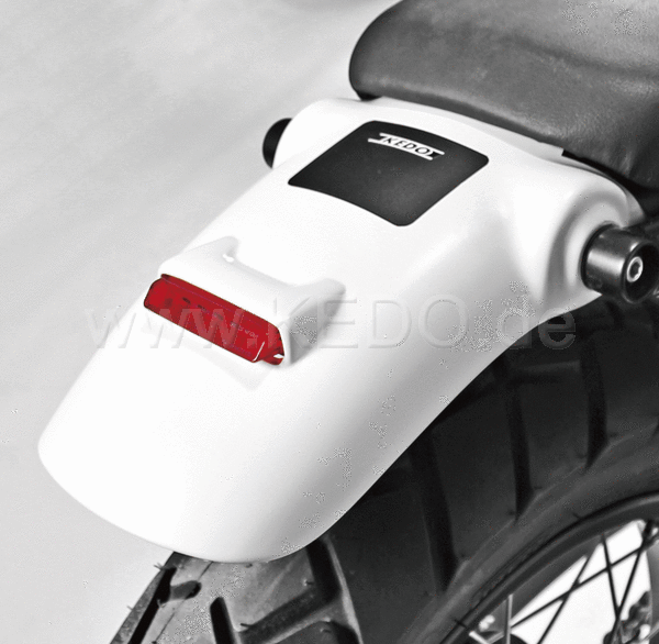 Kedo JvB-moto 'D-Track' Rear Fender  GRP unpainted / undrilled  including Tail Light  Without License Plate Bracket. | 62002