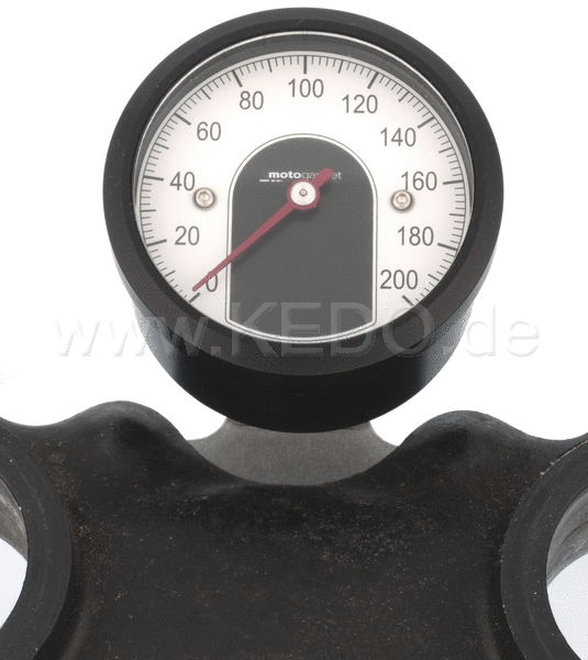 Kedo Mounting Bracket for Motogadget 'Motoscope Tiny' Speedometer (instead of main switch at upper SR-yoke  suitable for speedometer 40354 until d.o.p. 2015) | 62005