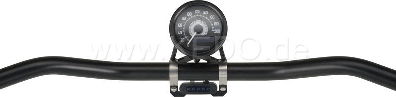 Kedo Speedo & Pilot Light Bracket 'RBB' for Daytona Velona Speedometer (for handlebar mount  suitable for all 60mm and 80mm Velona instruments) | 62020