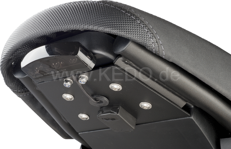 Kedo fenderless' Tail conversion  cover plate aluminum coated  recommended for conversion to swingarm license plate item 62028 | 62032