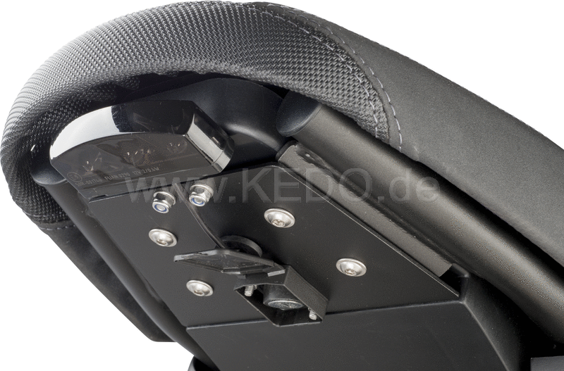 Kedo fenderless' Tail conversion  cover plate aluminum coated  recommended for conversion to swingarm license plate item 62028 | 62032