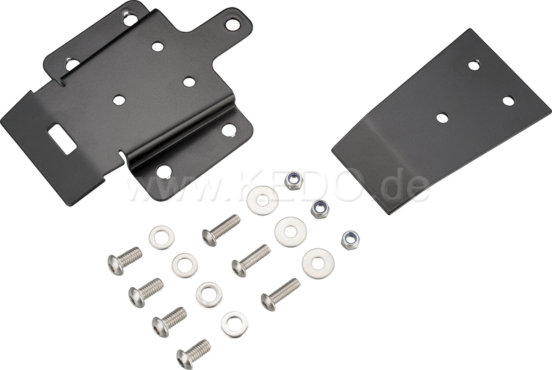 Kedo fenderless Tail  plastic-coated aluminum cover plate  recommended for conversion to swingarm license plate bracket item 62026 | 62036