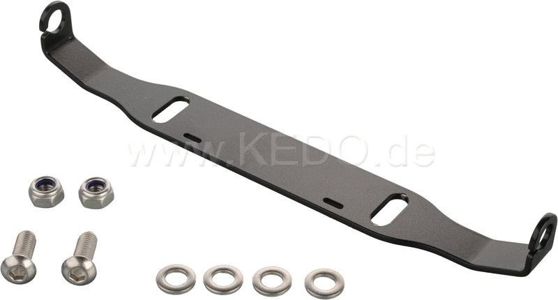 Kedo Indicator Bracket Stainless Steel Black Coated  wide 188mm  suitable for standard and mini indicators with M6 / M8 thread | 62039