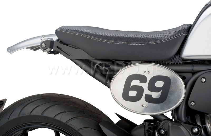 Kedo Aluminum Side Cover  incl bracket (curved aluminum cover  approx 220x150mm  stainless steel bracket black coated.) For seat item 41378 | 63002