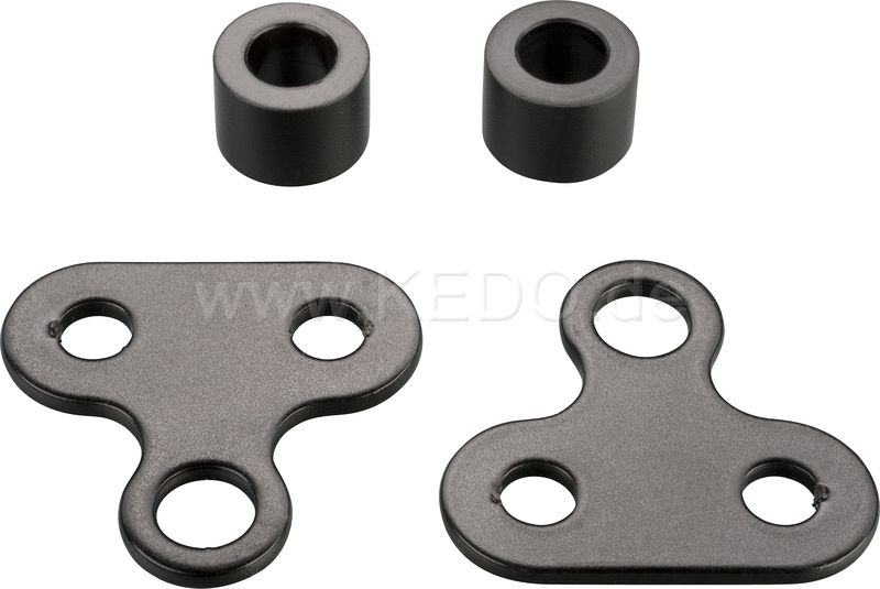 Kedo Indicator Adapter for Indicators with 8mm thread e.g.Spark Indicator item 41604  41684  41685  stainless steel coated black  1 pair | 63005