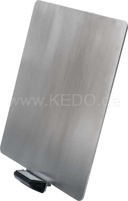 Kedo Universal License Plate Holder incl LED license plate light ( 'e-approved)  stainless steel 2mm  size 180x200mm | 63031