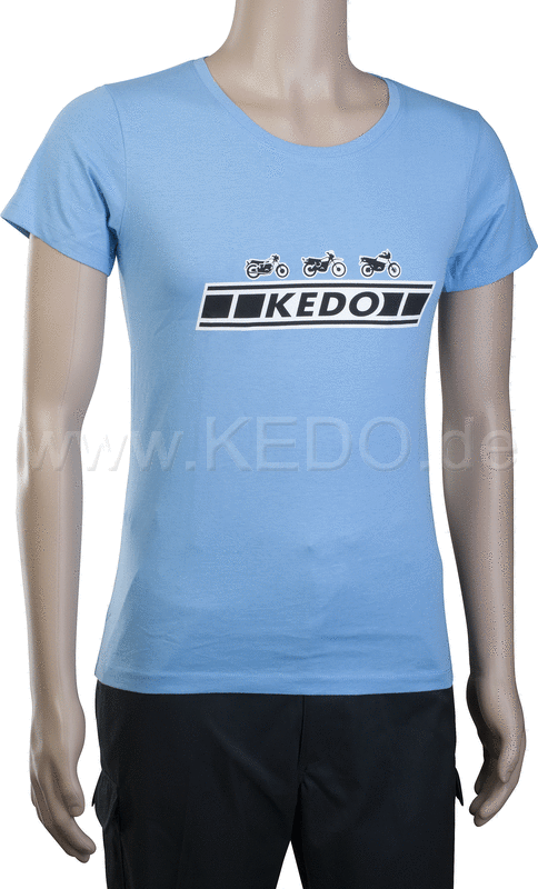 Kedo Ladies T-shirt 'KEDO' Size S  light blue (180g / m² cotton)  100% cotton | 70013S-HB-F
