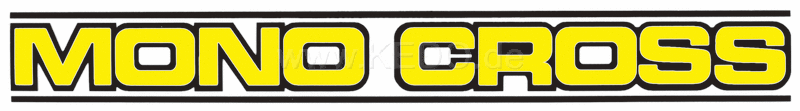 Kedo Decal 'MONO CROSS' Yellow  272x31mm 1 Piece | 80105G