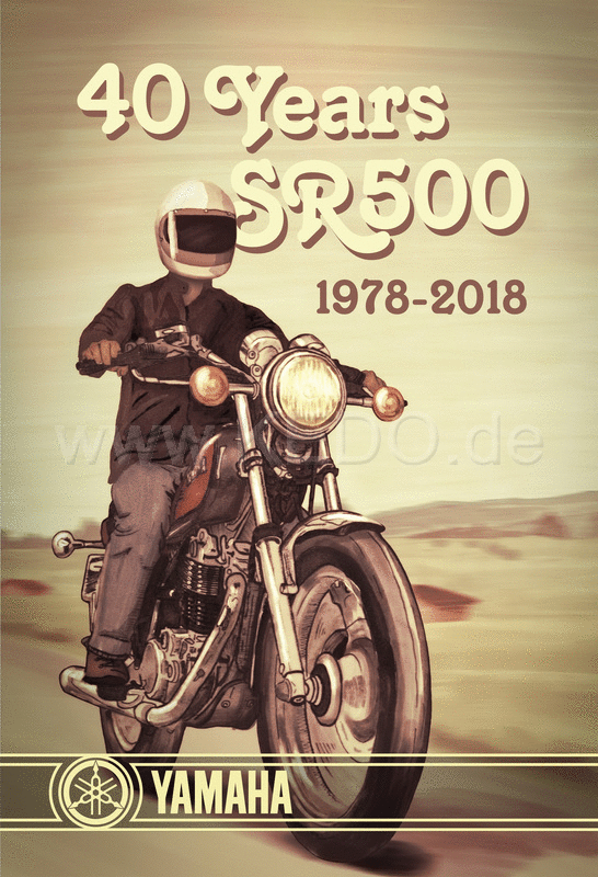 Kedo SR500 Posters '40 Years SR500 '  size approx. 48x70cm (portrait format)  4c digital print on paper posters HQ | 80168