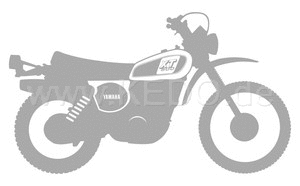 Kedo XT500'79 stickers  stylized '79 model  silver  size approx. 100x58  1 piece | 80170-79SI