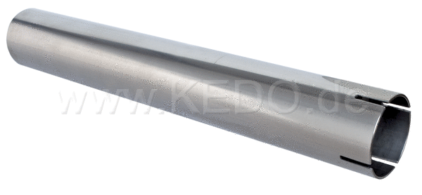 Kedo Header Pipe Extension  Stainless Steel  Length 300mm  Diam. 41.5mm / 44.5mm  Onesided fourfold Slotted | 90132