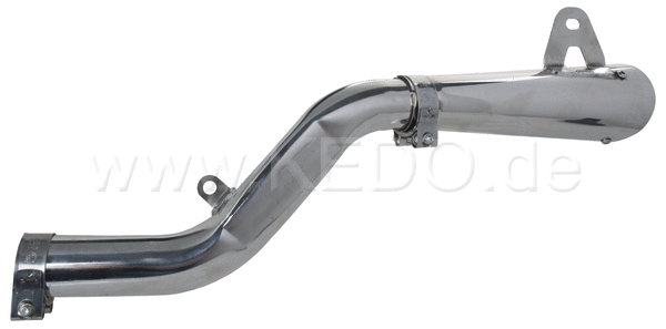 Kedo X-Trapp 3 -Silencer  6 discs  aluminum end cap  incl connector pipe and clamp  brushed surface (Not Street Legal). | 91401