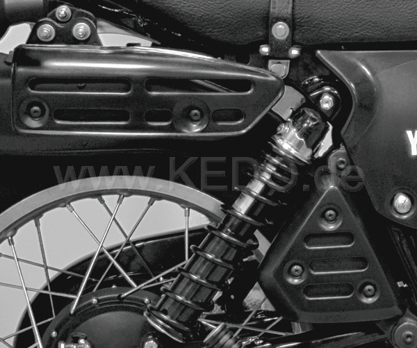 Kedo Replica Heat Shield for Silencer  long / top  black OEM reference # 1T1-14718-00 | 92043RP