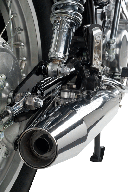 Kedo SR500 DragPipe silencers incl Catalytic Converter  Stainless Steel polished  Vehicle Type approv  incl.. Clamp (Please order Gasket 91310 at the same time) | 93607