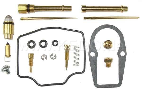 Kedo Carburettor Rebuild Kit for Primary and Secondary Carburettor (. Main Jet Prim # 135  Sec # 110 Pilot Jet #. 48) | 94016