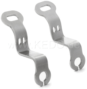 Kedo Indicator bracket on rear fenders  stainless steel without grinding line  1 pair  suitable for indicators with M6 / M8 / M10 bolt  M6 fastening | KTH-10095