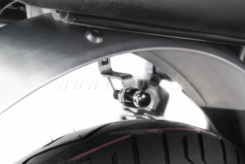 Kedo Indicator bracket on rear fenders  stainless steel without grinding line  1 pair  suitable for indicators with M6 / M8 / M10 bolt  M6 fastening | KTH-10095