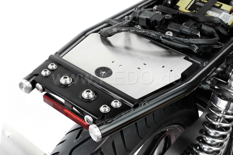 Kedo mudguard Eliminator fenderless tidy and minimalist rear  reliable protection of the electrical system  integrated cable guide  stainless steel | KTH-10149