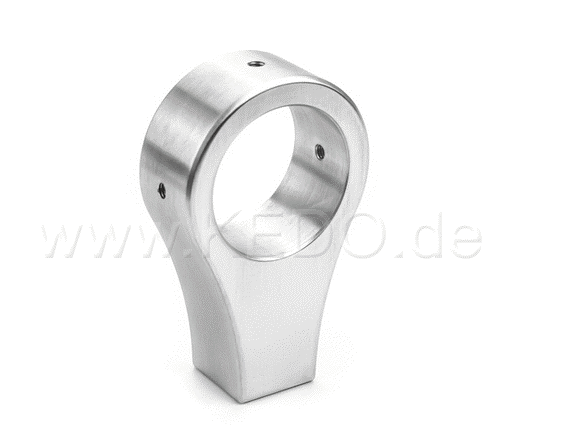 Kedo Mirror Bracket upside-down  aluminum  innovative mounting position  for 22mm handlebars  M10x1 25 mirror thread  width 16mm | TH-10098.2