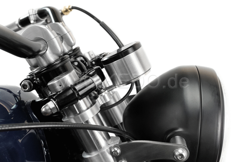 Kedo Speedometer bracket for a Motoscope Tiny assembly on 36mm fork tube  aluminum and stainless steel  various positions possible  unique design | TH-10162.1