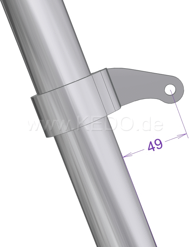 Kedo Head Light Bracket Super-Short Pure  aluminum & stainless steel  aesthetic mounting headlights with M8 side mounting | TH-10199.1