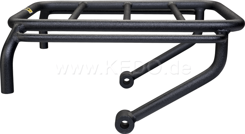 Kedo Mini Pannier Rack  Stainless Steel  Wrenchmonkees / GibbonSlap-style  black-coated  including mounting material  size 245x180mm | WM0010S