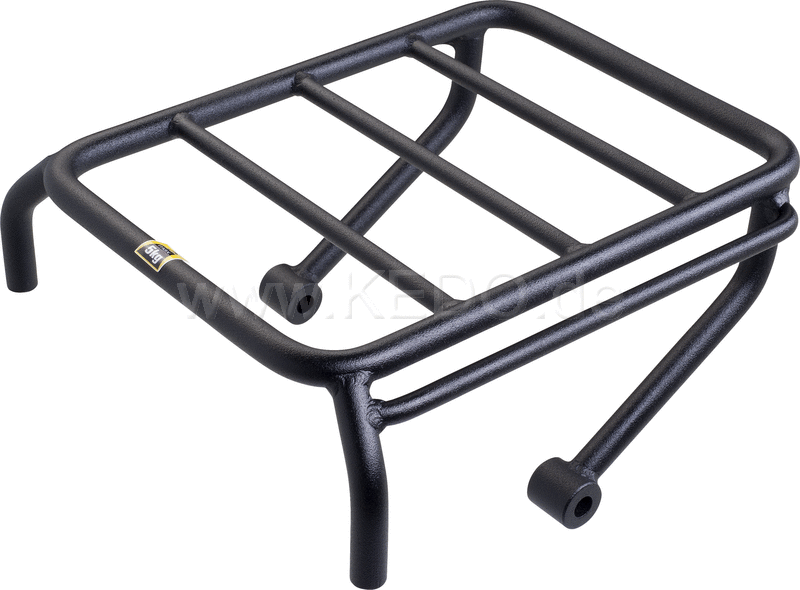 Kedo Mini Pannier Rack  Stainless Steel  Wrenchmonkees / GibbonSlap-style  black-coated  including mounting material  size 245x180mm | WM0010S