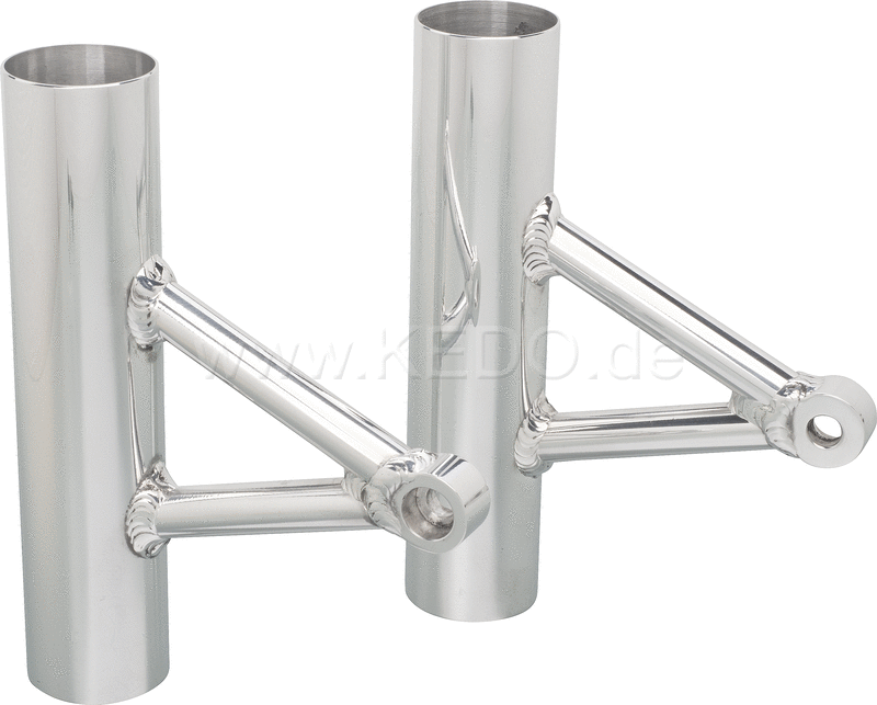 Kedo Aluminum Headlight Brackets (1 pair)  polished  1 Pair  GibbonSlap-Style (Wrenchmonkees) | WM0015