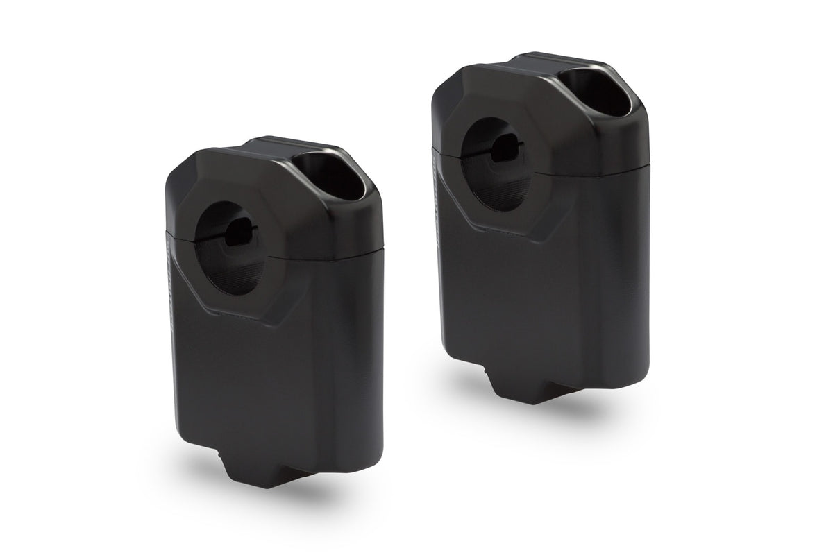 SW-MOTECH / SWモテック ハンドルバーライザー 22mmハンドル用 H=50 mm. ブラック. | LEH.00.039.22001.50/B