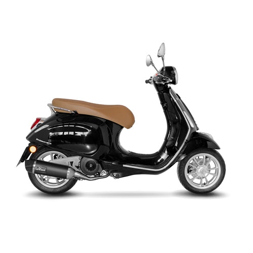 LEOVINCE / レオビンチ SBK NERO 1/1 PIAGGIO VESPA PRIMAVERA/SPRINT 125 iGet ABS INOX with catalyst ECE/EU-APPROVED STAINLESS STEEL FULL SYSTEM | 14067K