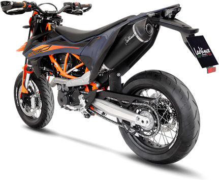 Leovince Slip-On Exhaust Sbk Nero KTM 690 Smc R / Enduro Inox / Gas Gas Es/Sm 700 Inox | 14072U