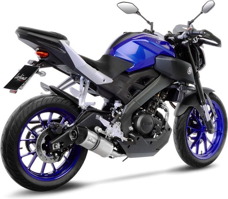 LeoVince / レオビンチ LV ONE EVO フルシステム1/1  ステンレス  カーボンファイバー エンドキャップ eマーク取得 YAMAHA MT-125 (2017-2019) | 14261EK