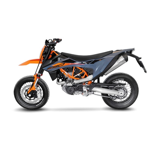 LEOVINCE / レオビンチ SBK LV ONE EVO 1/1 KTM 690 SMC R/ENDURO INOX with catalyst ECE/EU-APPROVED STAINLESS STEEL FULL SYSTEM | 14364EK