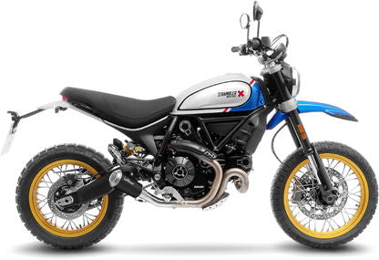 Leovince Slip-On Exhaust Sbk LV-10 Black Ducati Scrambler 800 Desert Sled | 15254BU