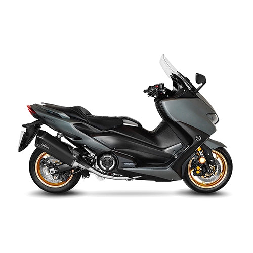 LEOVINCE / レオビンチ SBK LV-12 BLACK 2/1 YAMAHA TMAX 560/TECH MAX with catalyst ECE/EU-APPROVED STAINLESS STEEL FULL SYSTEM | 15305BK